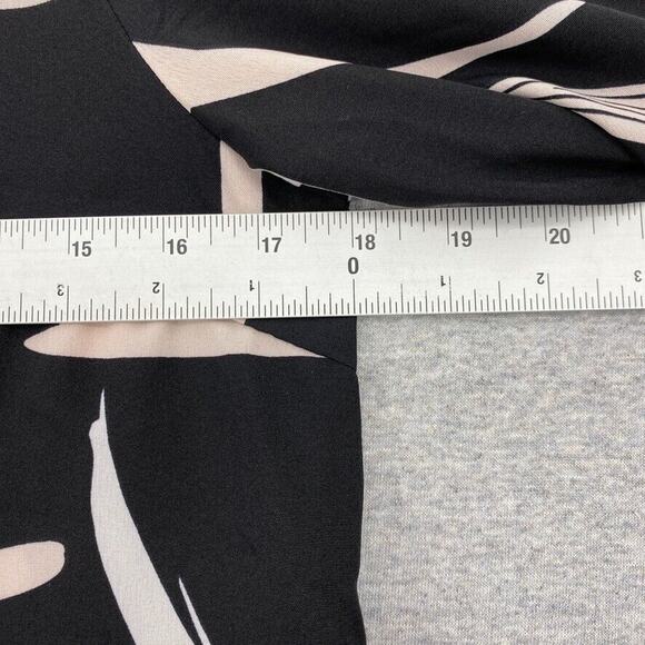 Shein Dress Womens Extra Small 2 Black White Graphic Print Long Sleeve - Picture 11 of 14